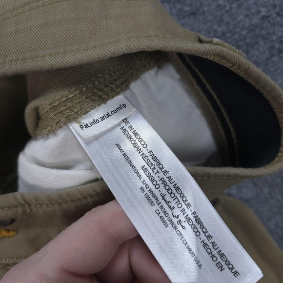 Ariat Pants Mens 44x30 Tan Rebar M4 Relaxed Boot Carpenter Workwear Dungaree - Picture 6 of 16